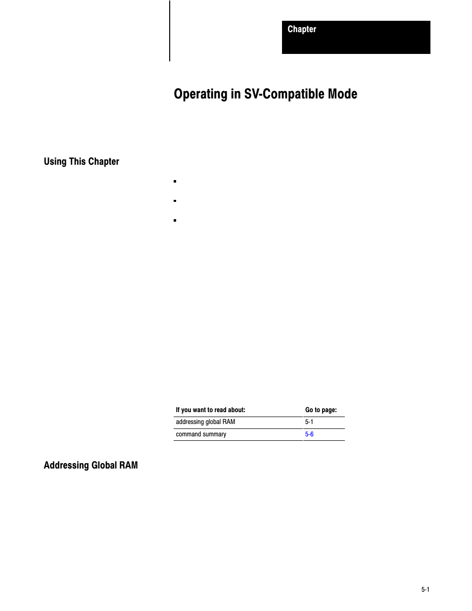 5 - operating in sv-compatible mode, Operating in svćcompatible mode | Rockwell Automation 6008-SV2R VMEbus remote I/O Scanner User Manual | Page 52 / 194