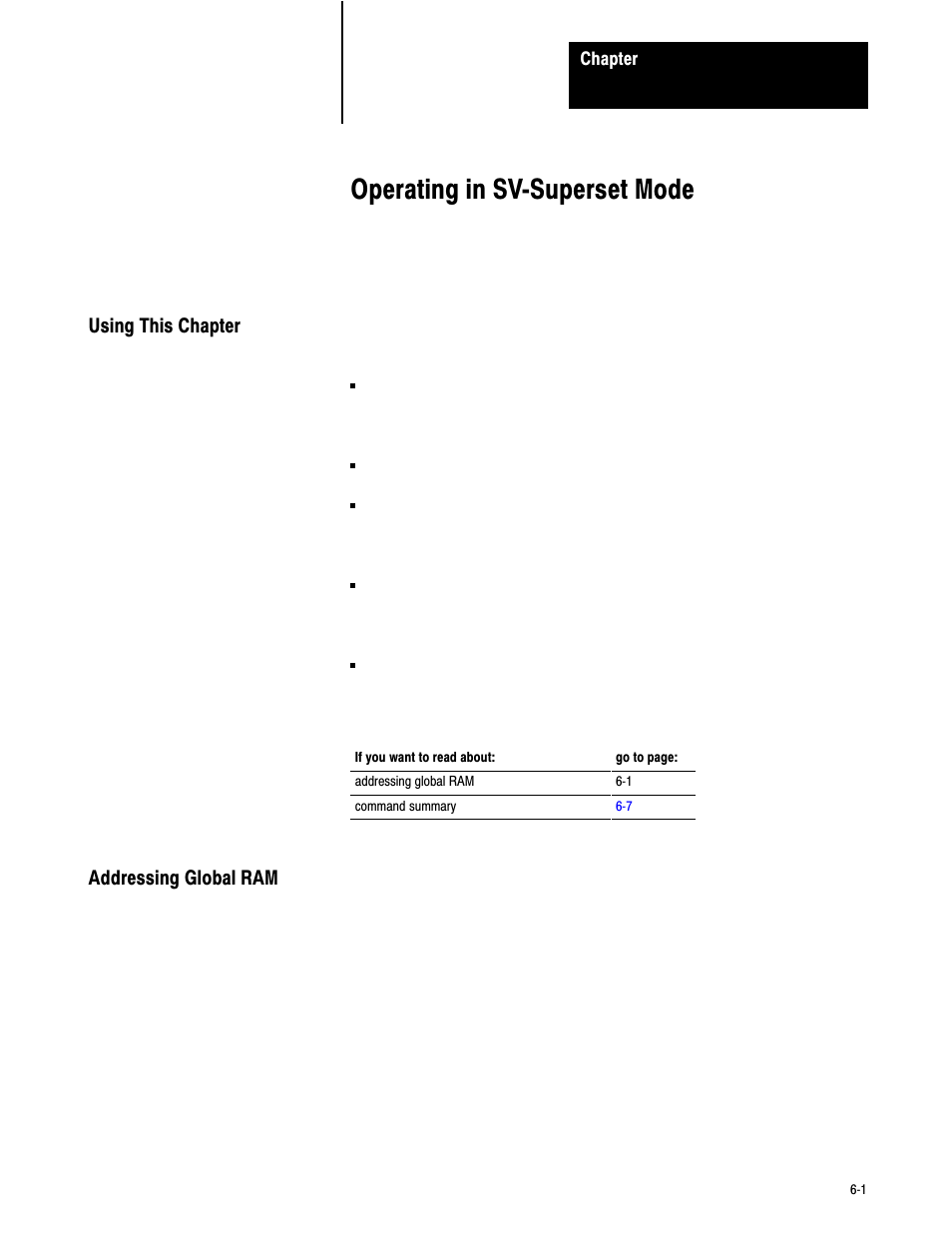 6 - operating in sv-superset mode, Operating in svćsuperset mode | Rockwell Automation 6008-SV2R VMEbus remote I/O Scanner User Manual | Page 82 / 194