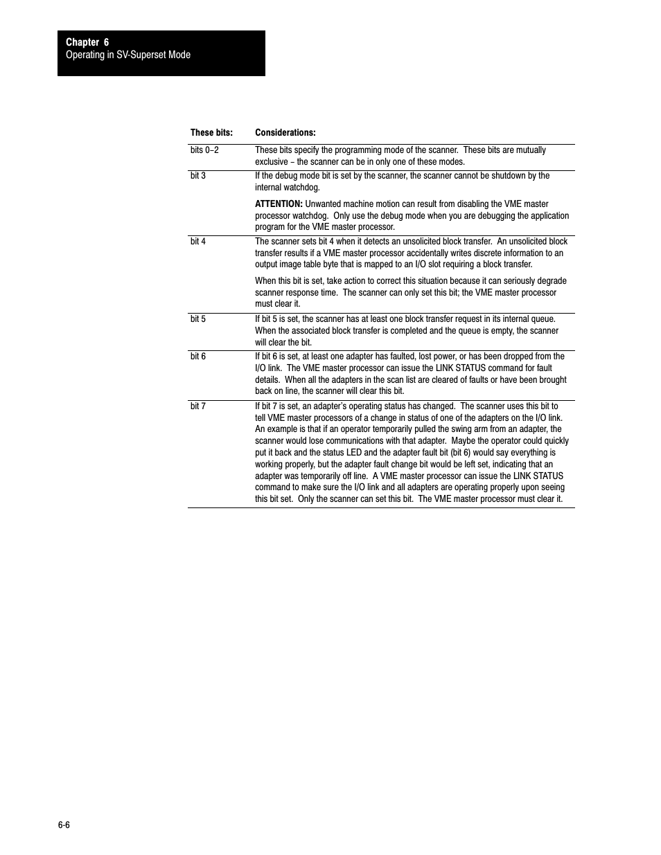 Rockwell Automation 6008-SV2R VMEbus remote I/O Scanner User Manual | Page 87 / 194