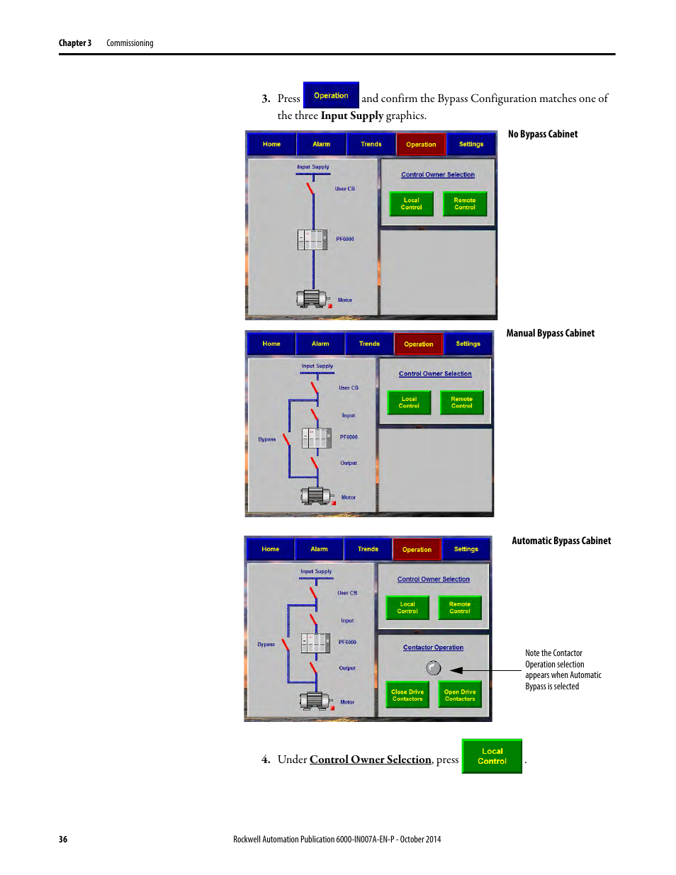 Rockwell Automation 6000 PowerFlex Medium Voltage Variable Frequency Drive Commissioning Manual User Manual | Page 36 / 98