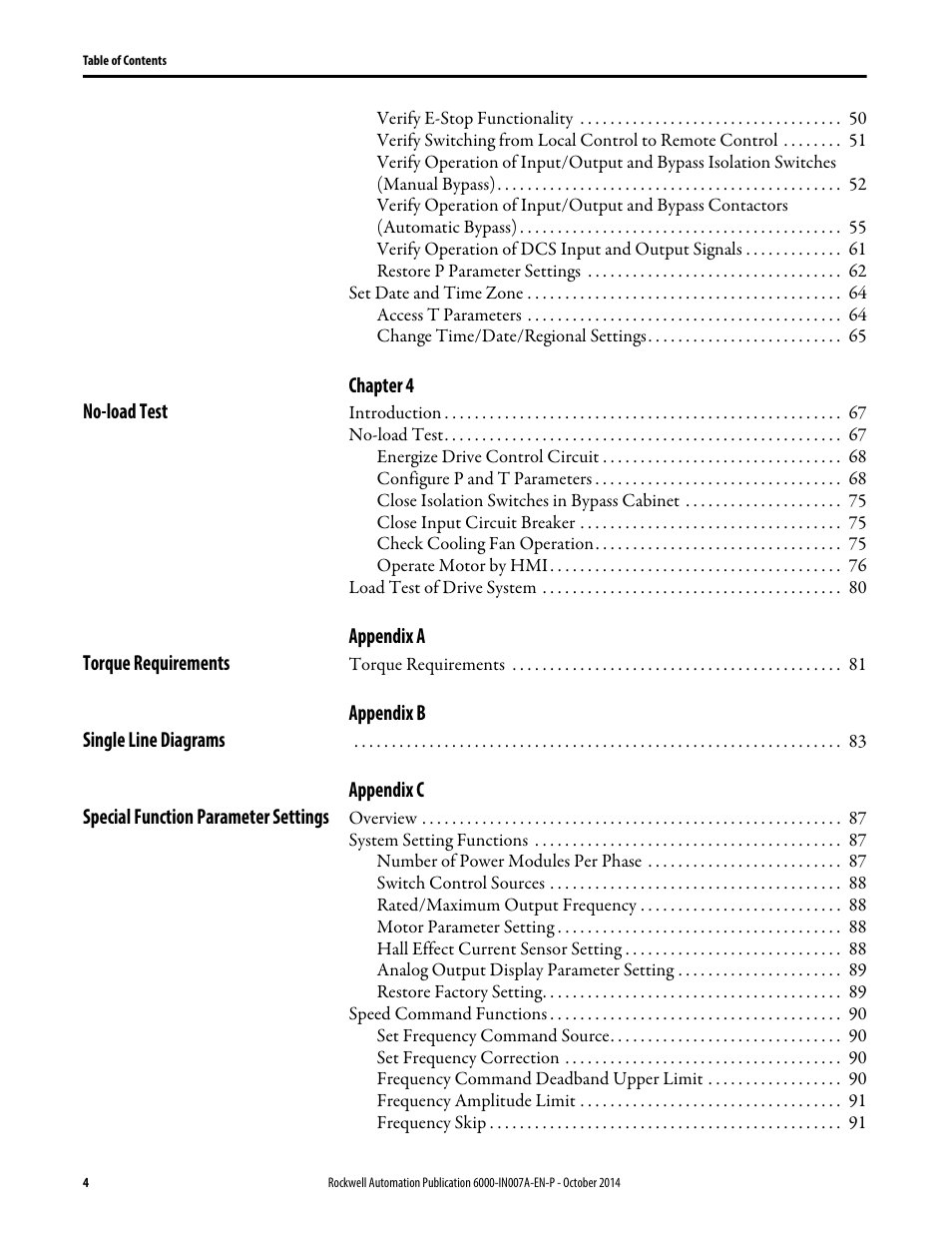 Rockwell Automation 6000 PowerFlex Medium Voltage Variable Frequency Drive Commissioning Manual User Manual | Page 4 / 98
