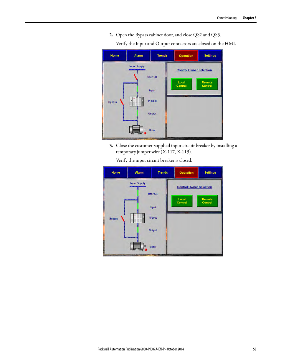 Rockwell Automation 6000 PowerFlex Medium Voltage Variable Frequency Drive Commissioning Manual User Manual | Page 53 / 98