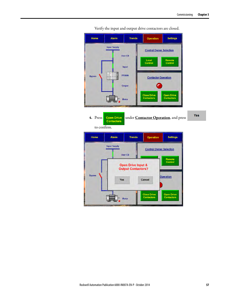 Rockwell Automation 6000 PowerFlex Medium Voltage Variable Frequency Drive Commissioning Manual User Manual | Page 57 / 98