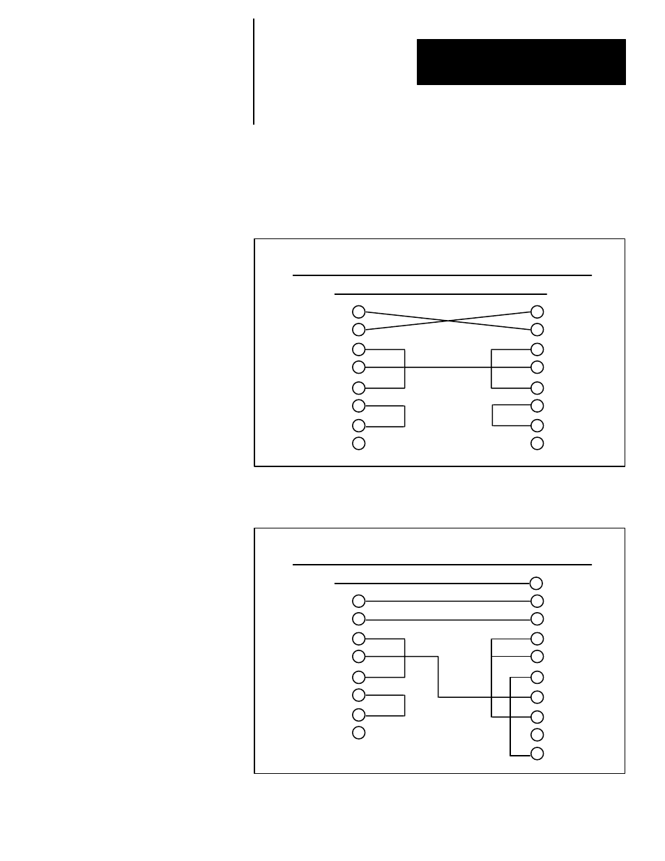 D - workstation communication pin-out diagrams, Workstation communication pin-out diagrams, Appendix | Rockwell Automation 2708-DH5B2L_DH5B4L Attended Workstation User Manual | Page 128 / 186