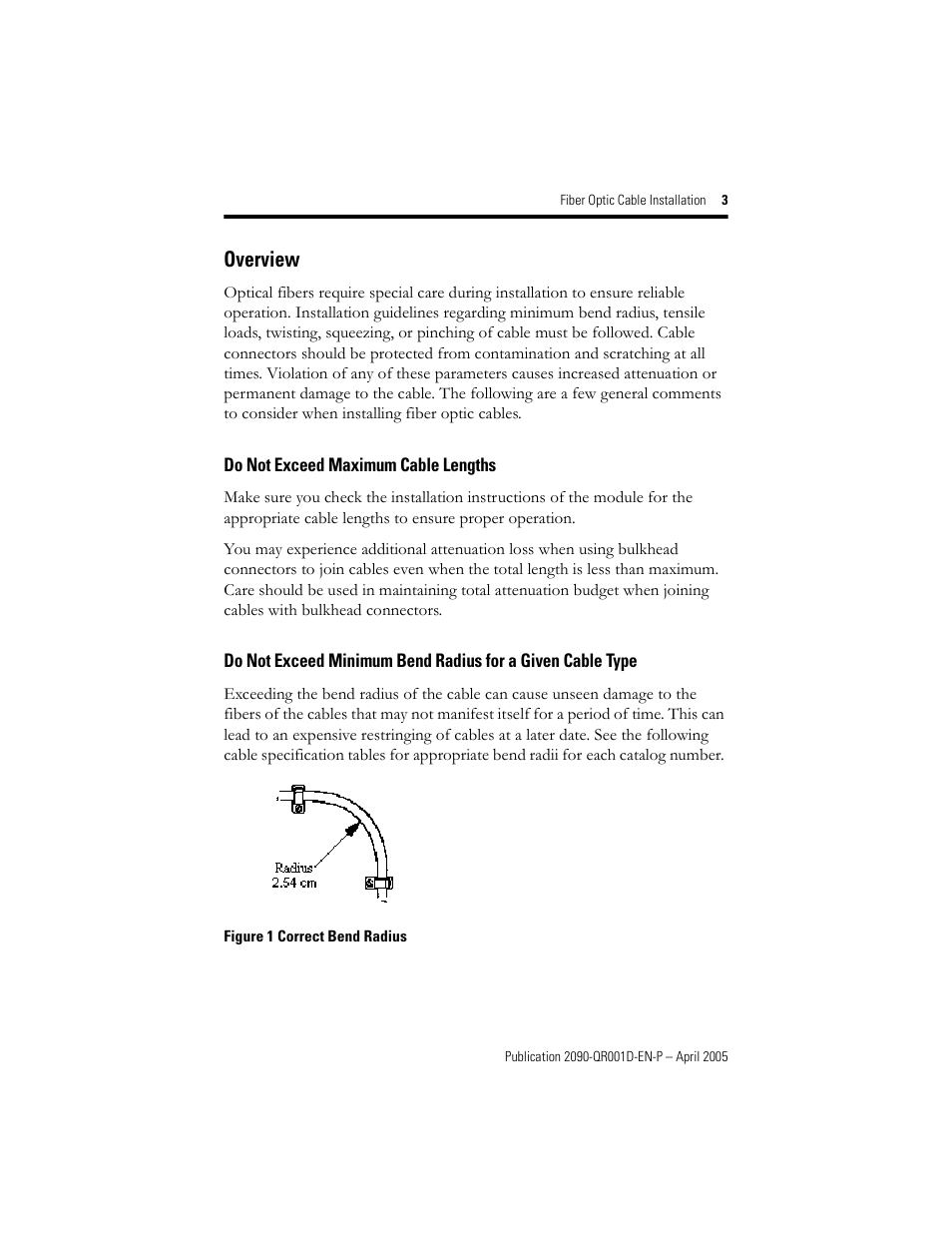 Overview, Do not exceed maximum cable lengths, Overview 3 | Rockwell Automation 2090-SCVPx Fiber Optic Cable Installation Quick Reference User Manual | Page 3 / 12