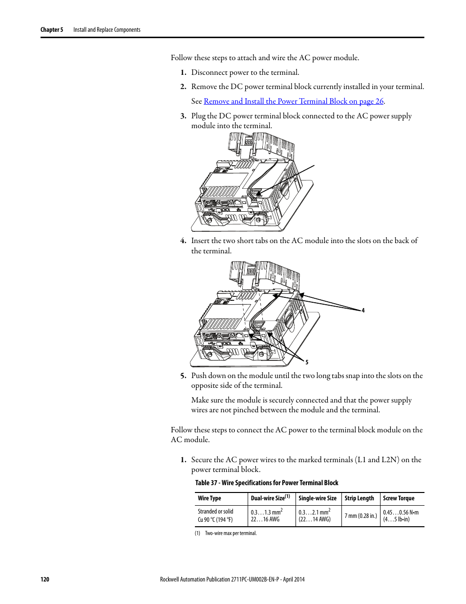 Rockwell Automation 2711PC-xxxx PanelView Plus 6 Compact Terminals User Manual User Manual | Page 120 / 162