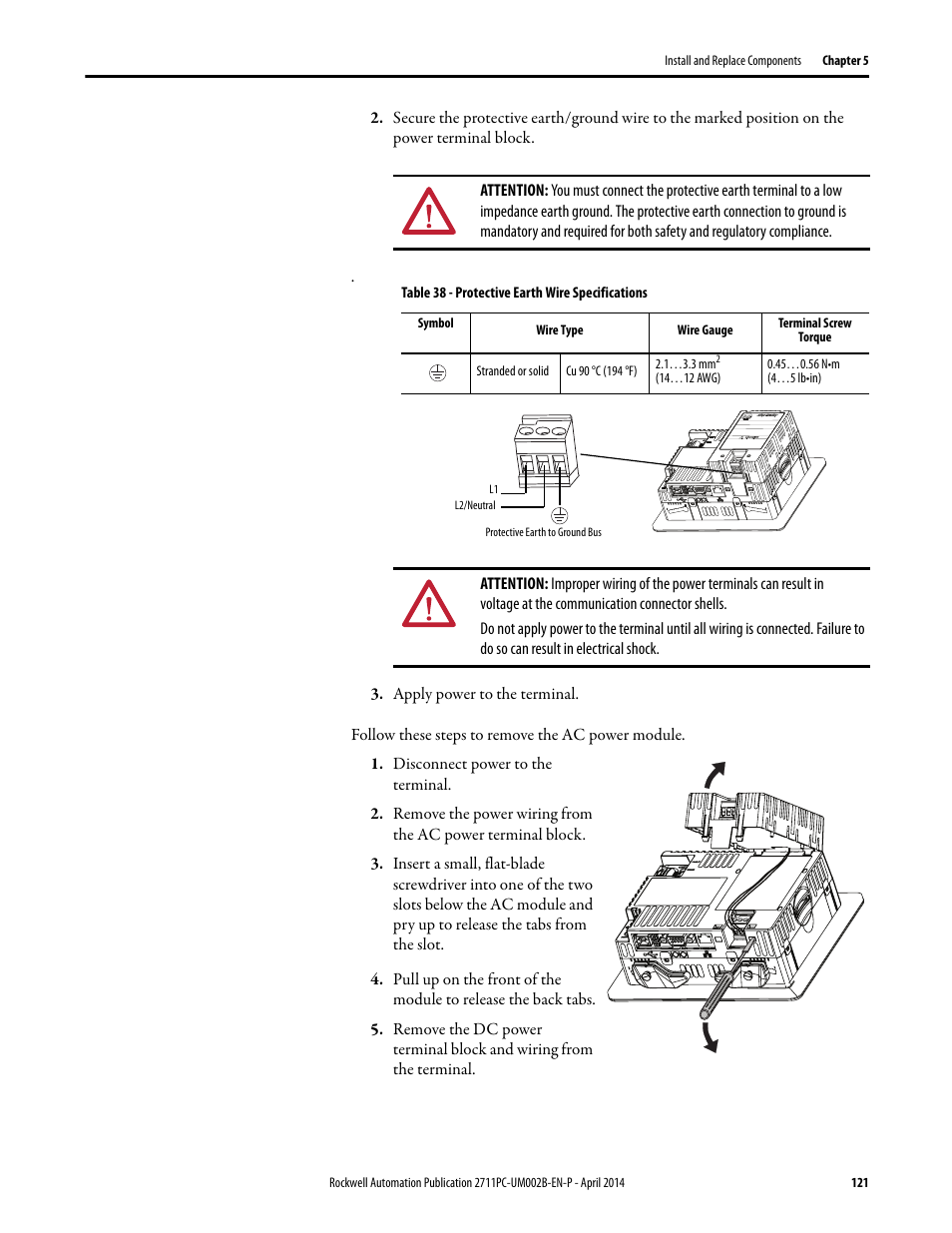 Rockwell Automation 2711PC-xxxx PanelView Plus 6 Compact Terminals User Manual User Manual | Page 121 / 162