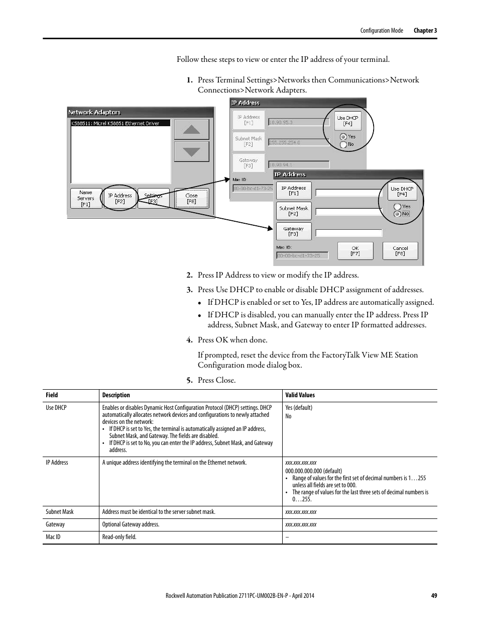 Rockwell Automation 2711PC-xxxx PanelView Plus 6 Compact Terminals User Manual User Manual | Page 49 / 162