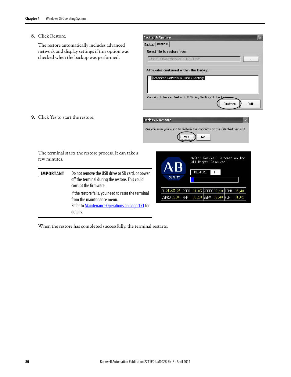 Rockwell Automation 2711PC-xxxx PanelView Plus 6 Compact Terminals User Manual User Manual | Page 80 / 162