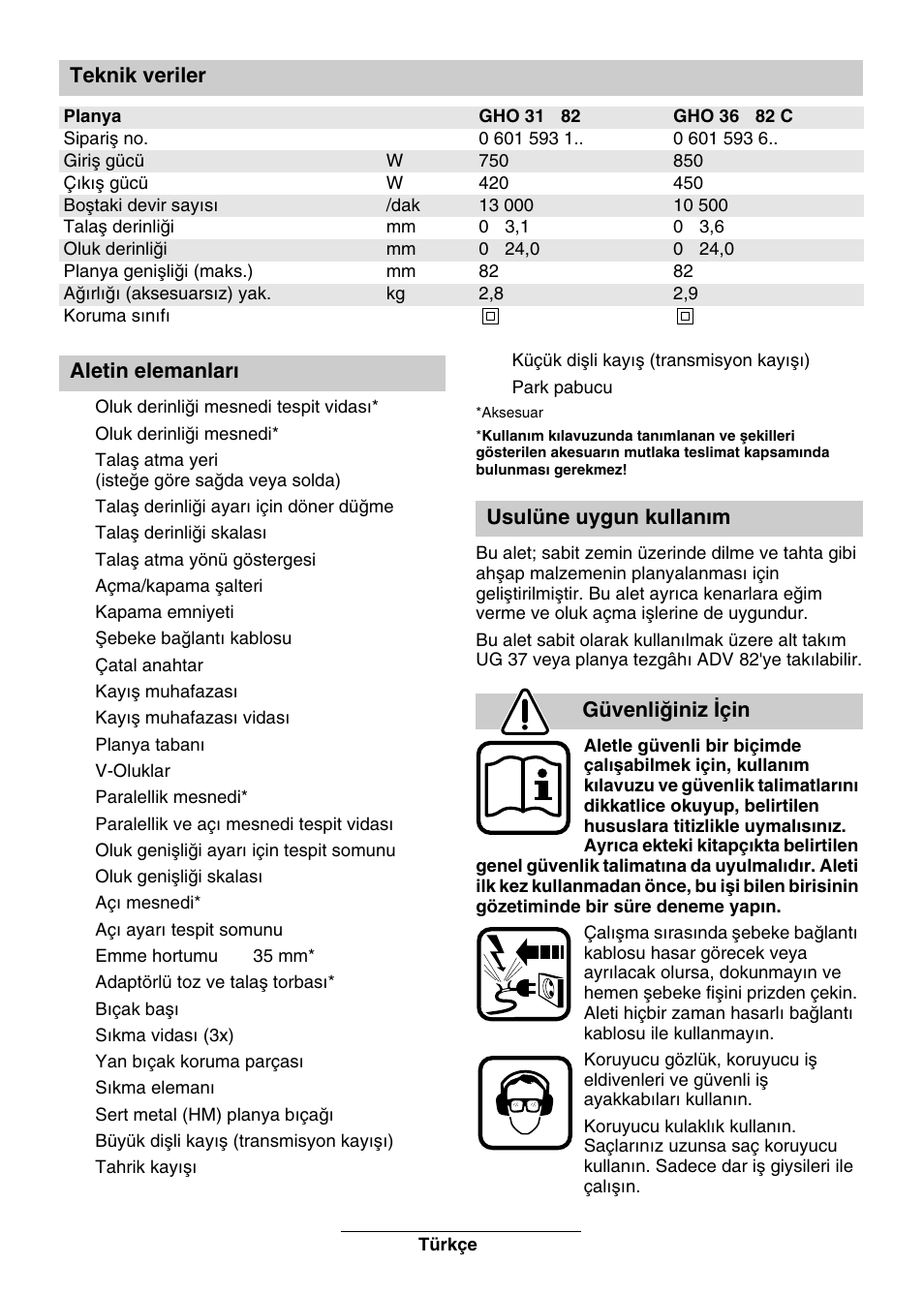 Bosch GHO 36-82 C User Manual | Page 78 / 86