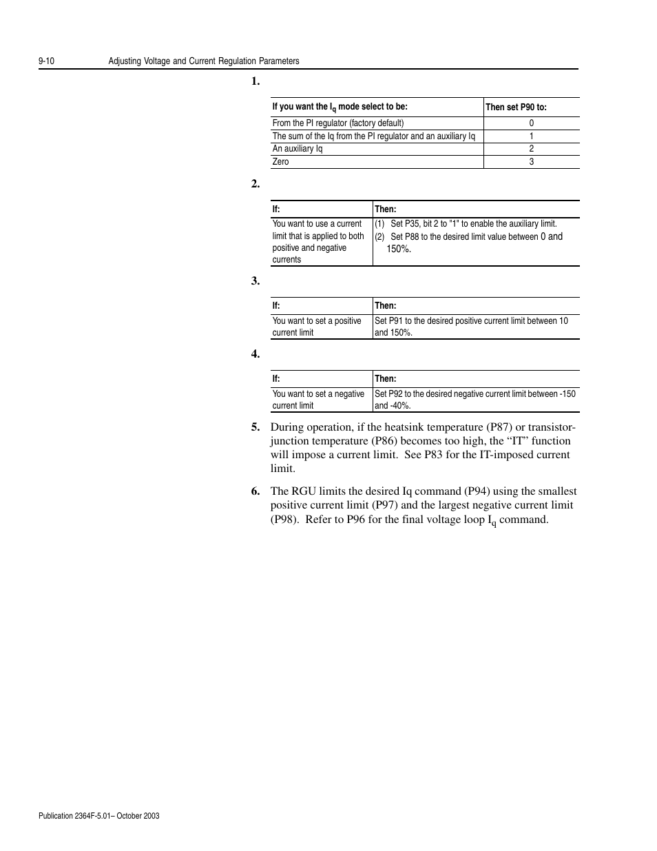 Rockwell Automation 2364F Regenerative DC Bus Supply Unit (RGU) User Manual | Page 102 / 222