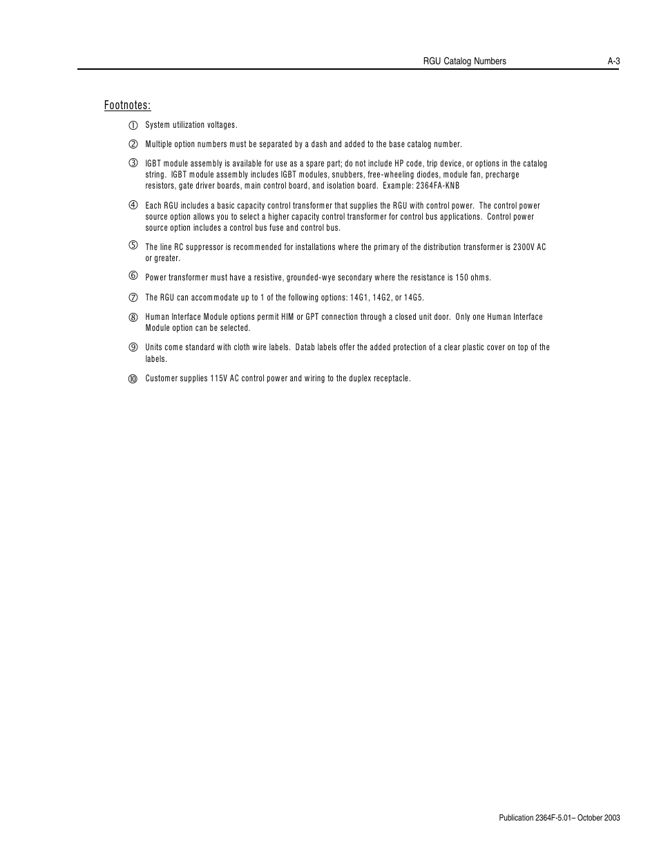 Rockwell Automation 2364F Regenerative DC Bus Supply Unit (RGU) User Manual | Page 131 / 222