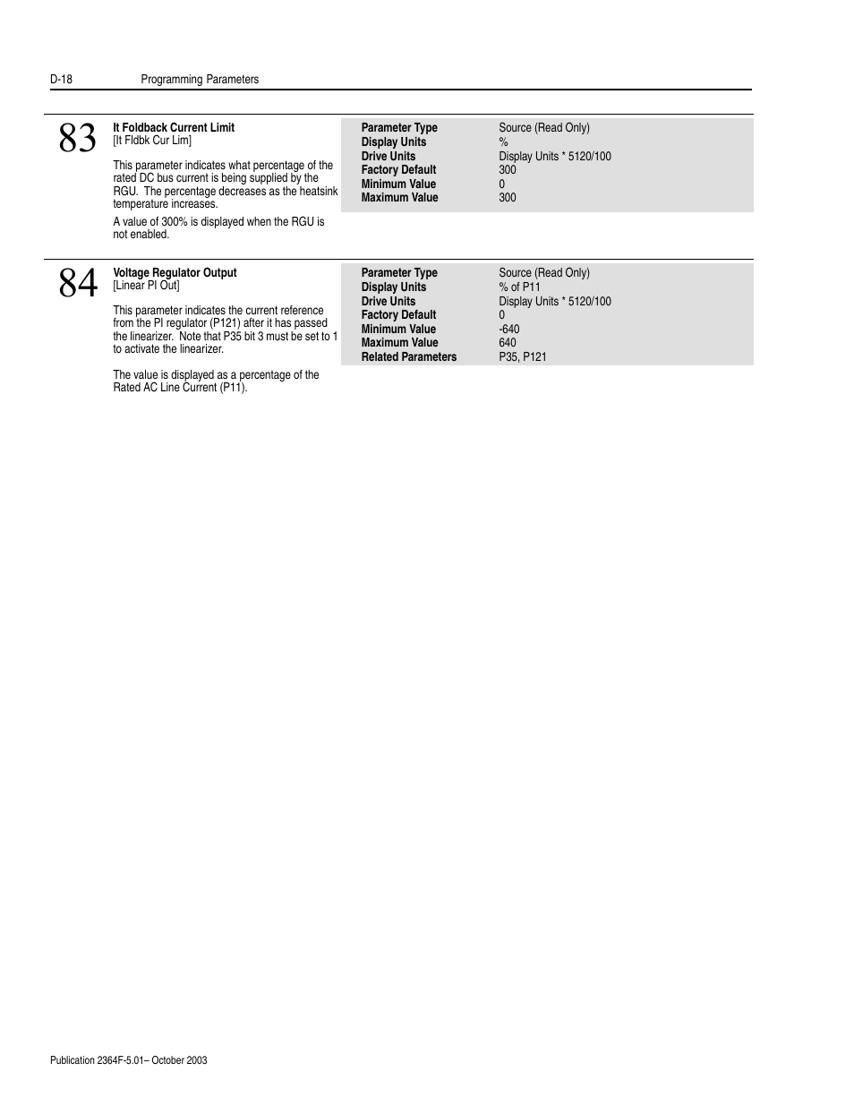 Rockwell Automation 2364F Regenerative DC Bus Supply Unit (RGU) User Manual | Page 162 / 222