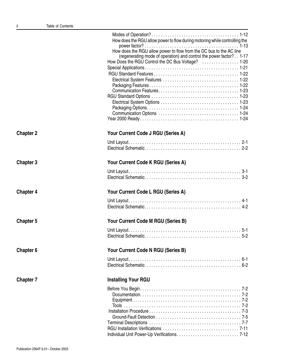 Rockwell Automation 2364F Regenerative DC Bus Supply Unit (RGU) User Manual | Page 4 / 222