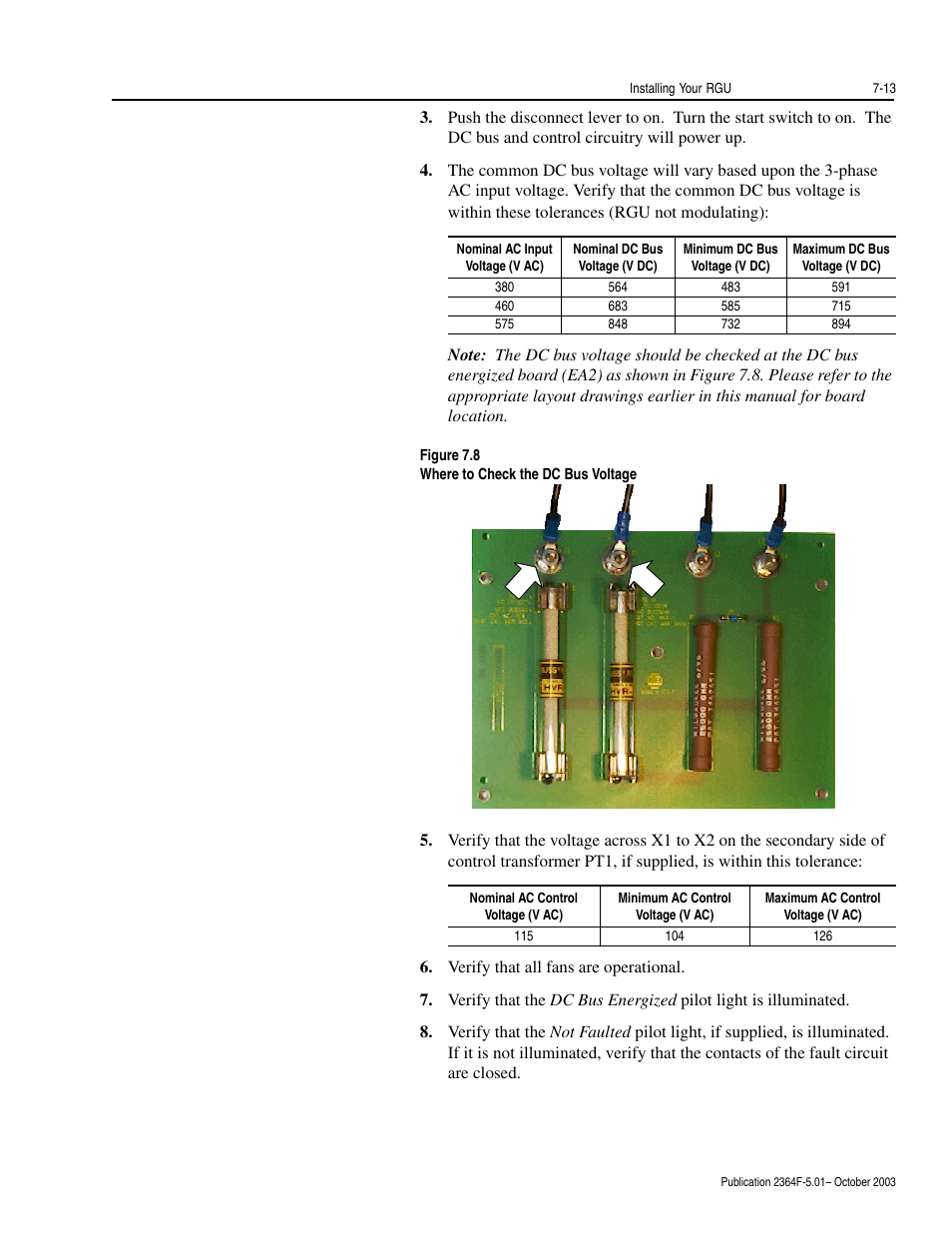 Rockwell Automation 2364F Regenerative DC Bus Supply Unit (RGU) User Manual | Page 83 / 222