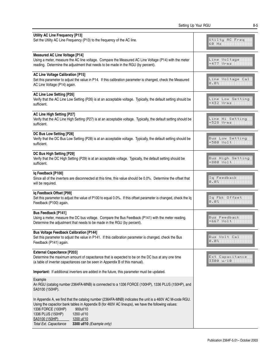 Rockwell Automation 2364F Regenerative DC Bus Supply Unit (RGU) User Manual | Page 89 / 222