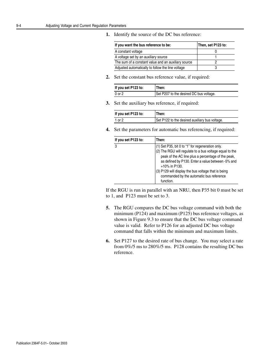Rockwell Automation 2364F Regenerative DC Bus Supply Unit (RGU) User Manual | Page 96 / 222