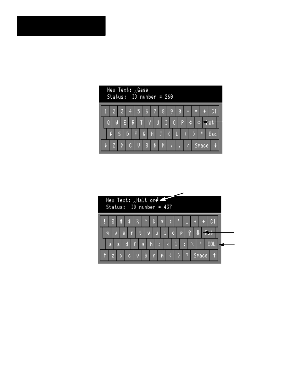 Editing text | Rockwell Automation 5370-UPK CVIM USER-PAK Option User Manual | Page 37 / 142