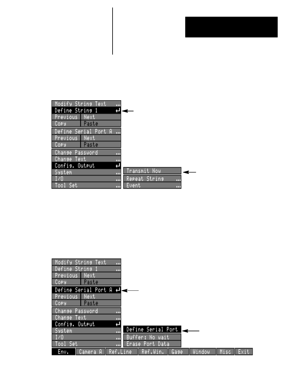 Defining the serial port | Rockwell Automation 5370-UPK CVIM USER-PAK Option User Manual | Page 47 / 142