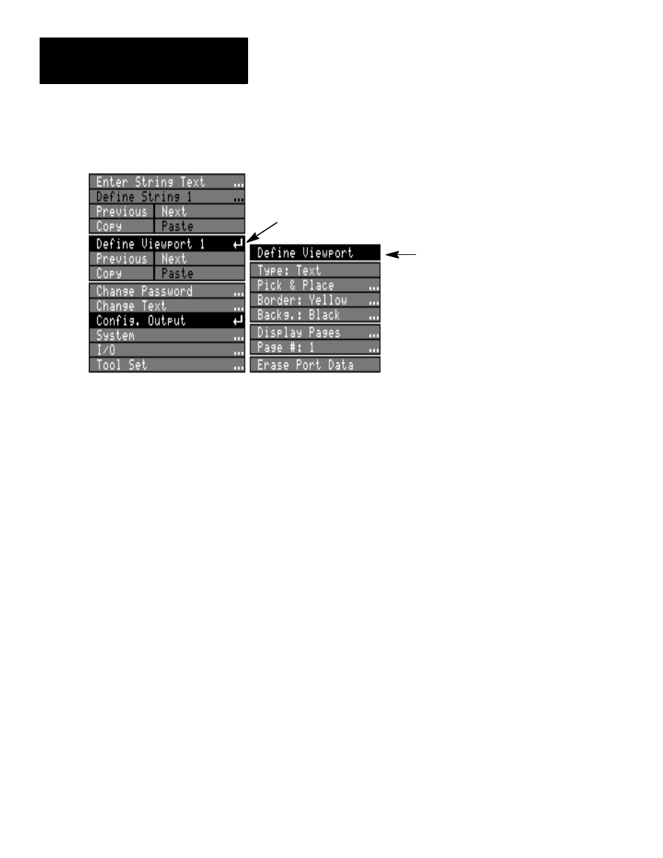 Using the define viewport menu | Rockwell Automation 5370-UPK CVIM USER-PAK Option User Manual | Page 55 / 142