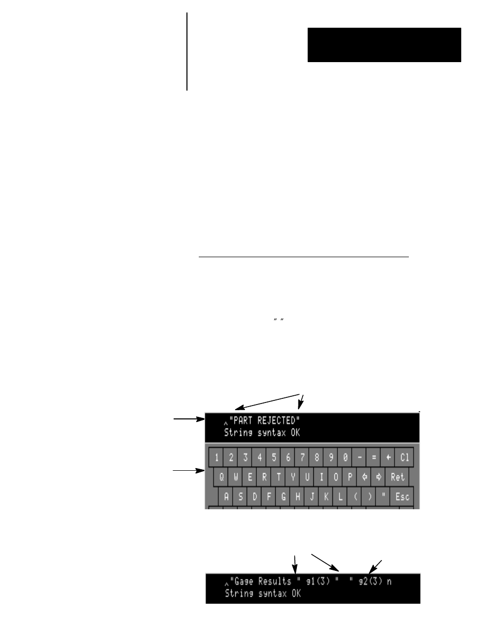 Valid elements of string text | Rockwell Automation 5370-UPK CVIM USER-PAK Option User Manual | Page 79 / 142