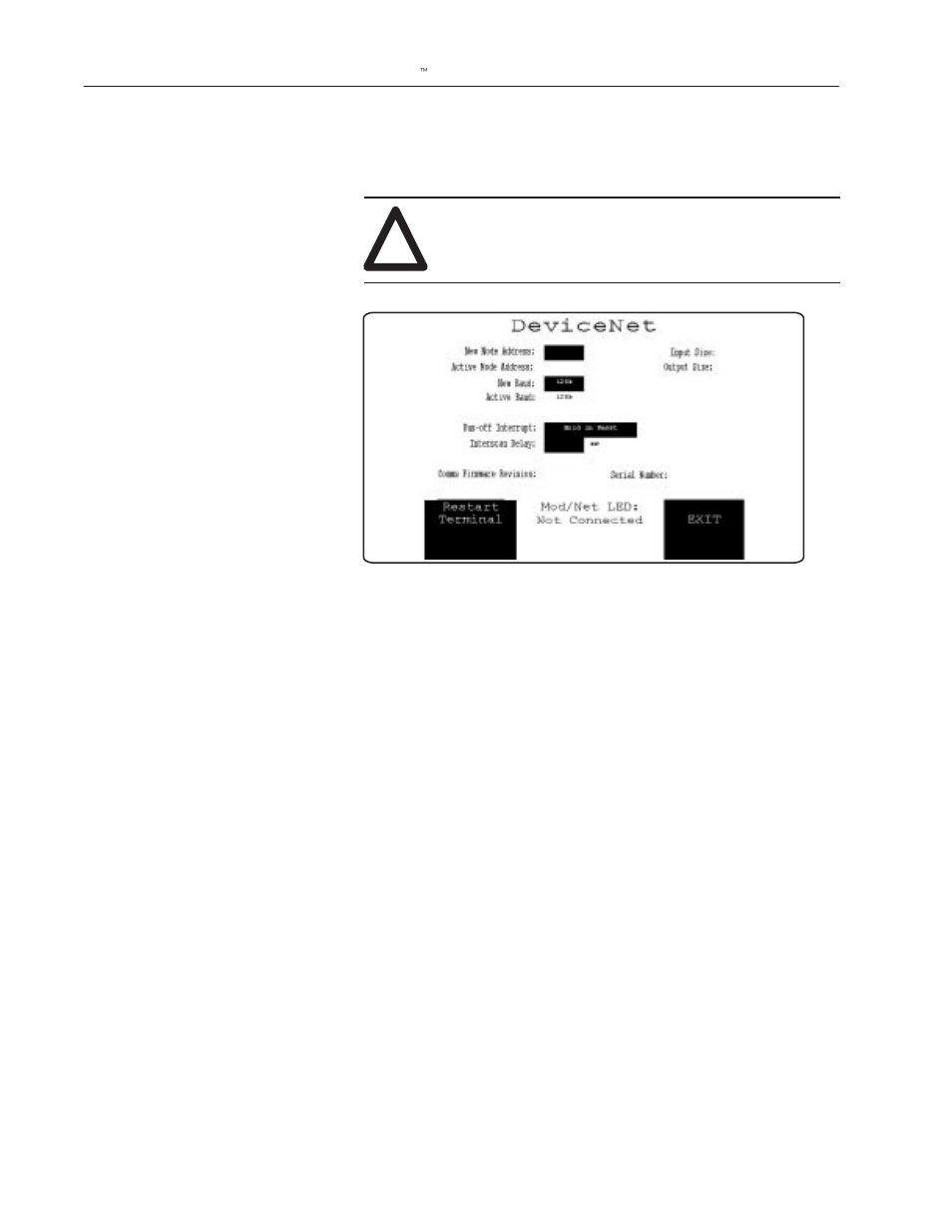 Modifying devicenet settings from the terminal | Rockwell Automation 2755-SNx Adaptascan Bar Code Readers User Manual | Page 328 / 354