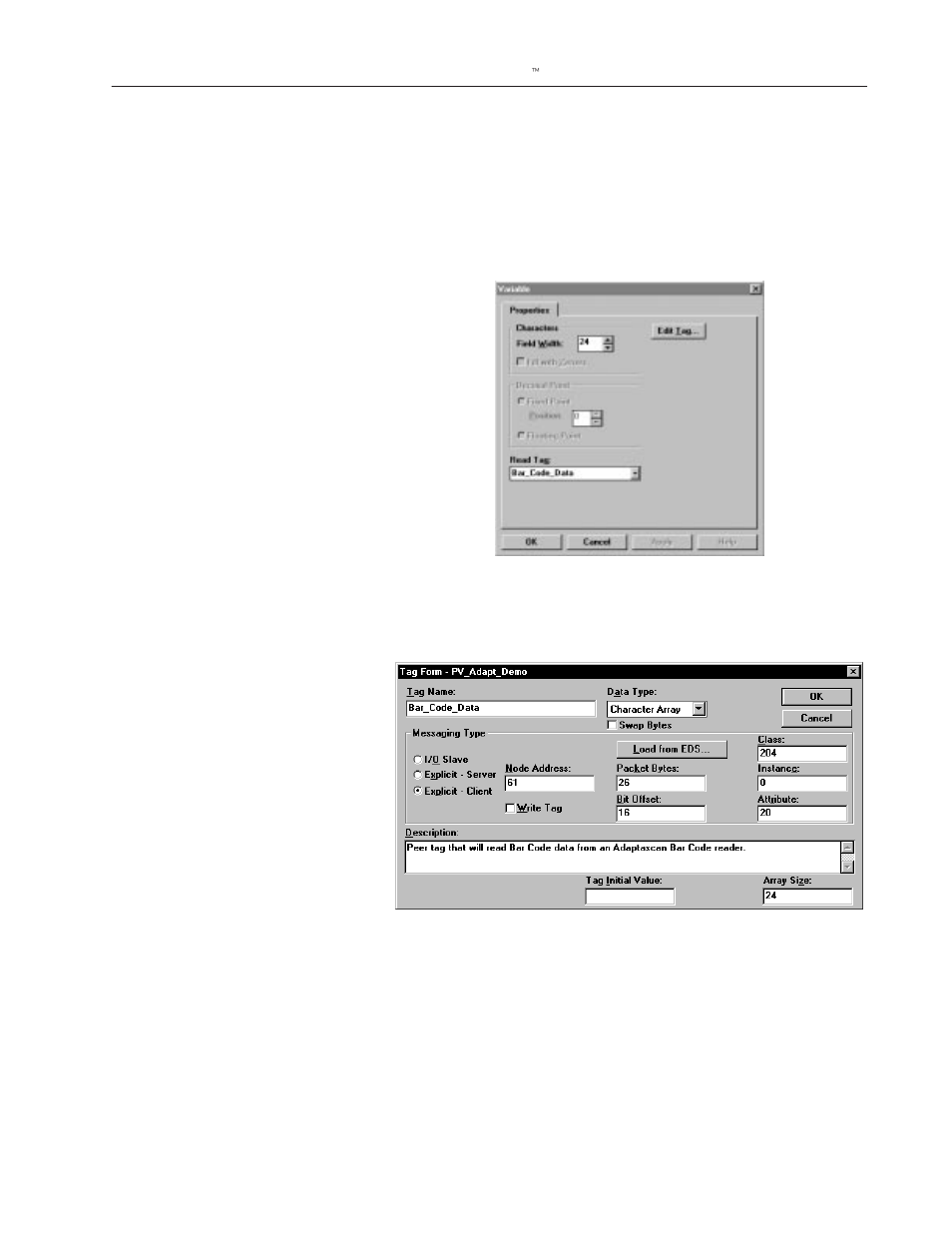 Rockwell Automation 2755-SNx Adaptascan Bar Code Readers User Manual | Page 349 / 354