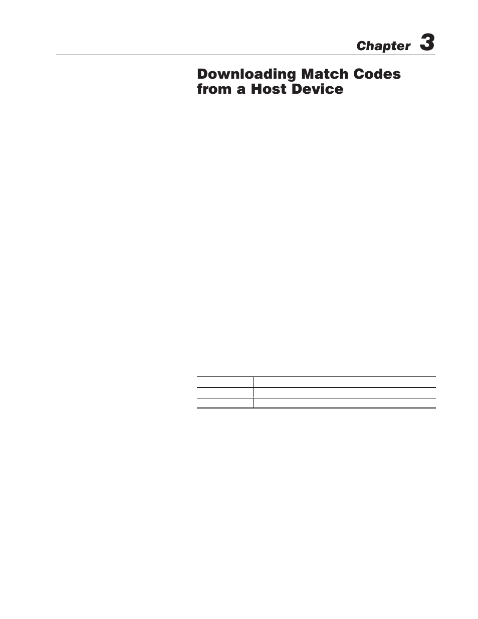 3 - downloading match codes from a host device, Overview, Hardware requirements | Software requirements, Related publications, Downloading match codes from a host device, Chapter | Rockwell Automation 2755-SNx Adaptascan Bar Code Readers User Manual | Page 40 / 354
