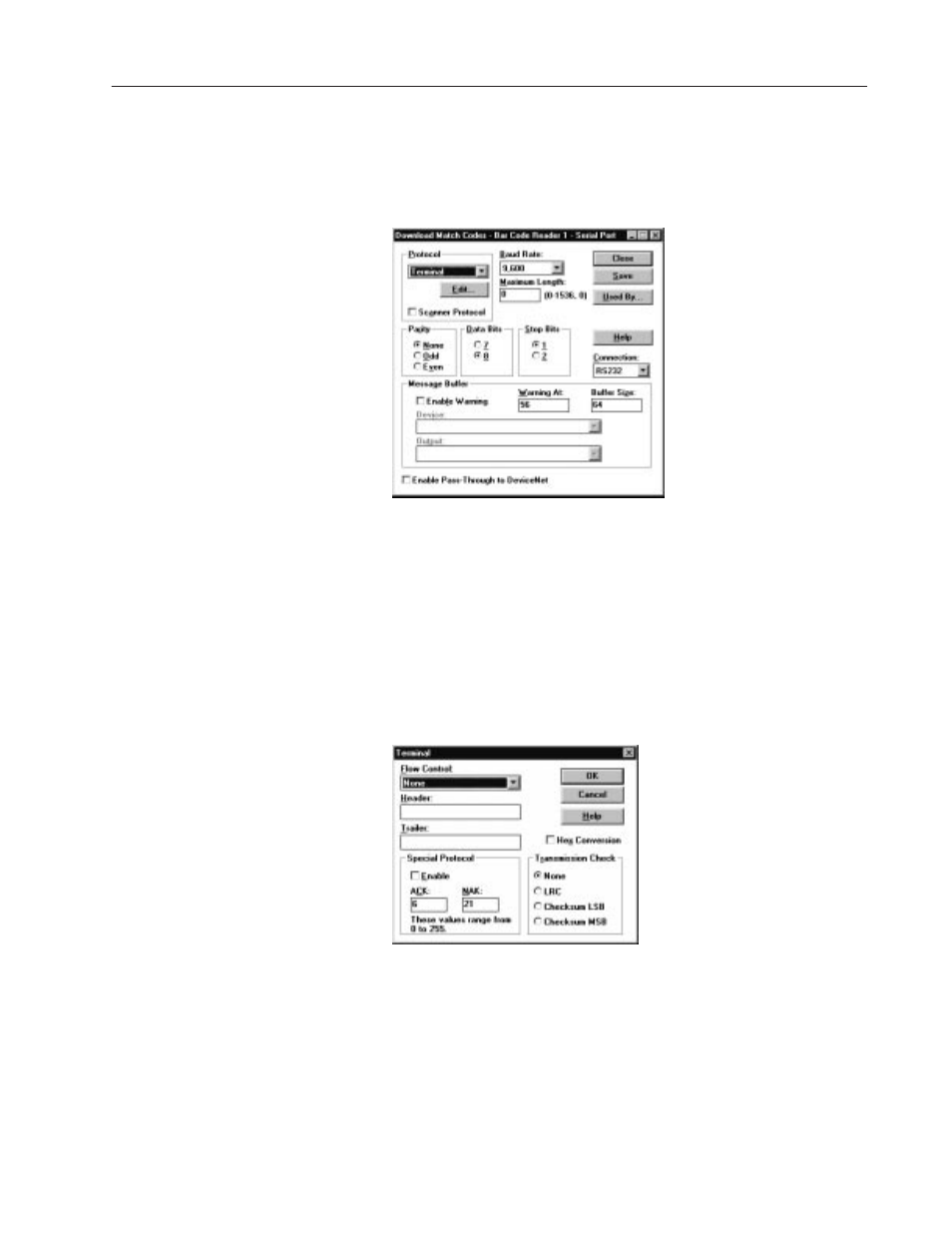 Rockwell Automation 2755-SNx Adaptascan Bar Code Readers User Manual | Page 46 / 354