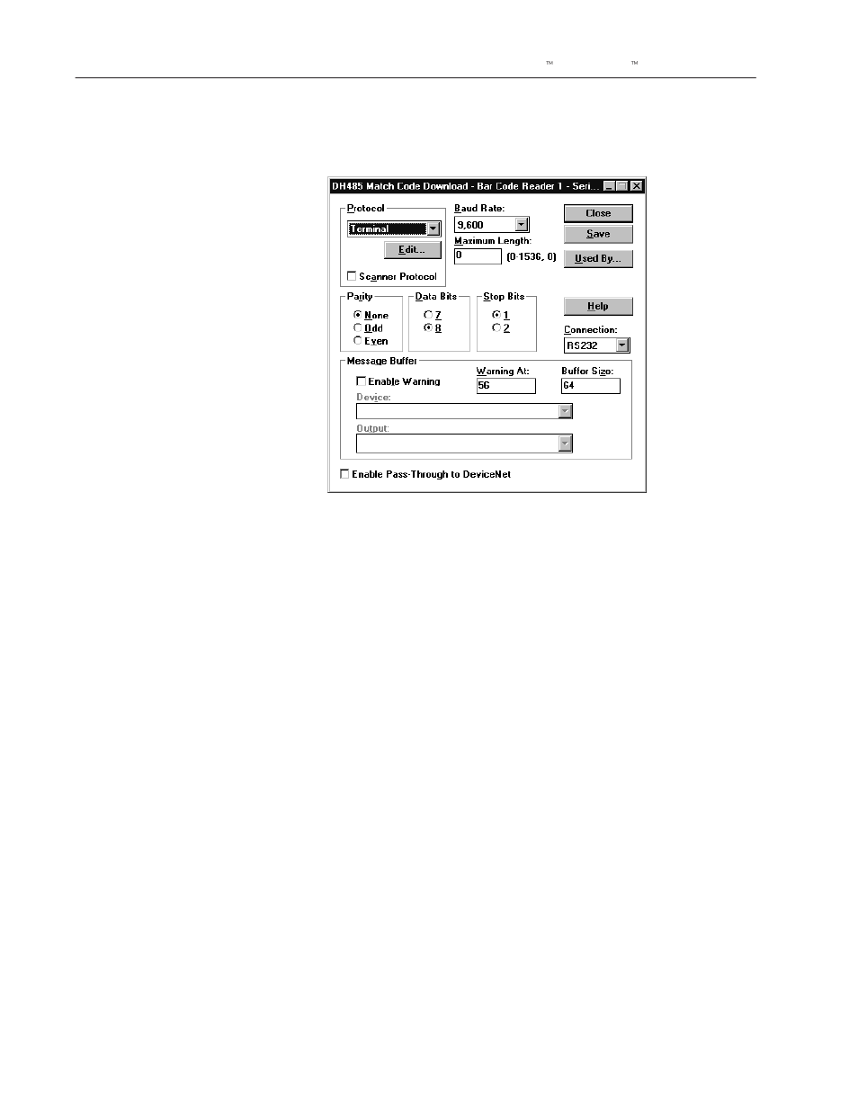 Rockwell Automation 2755-SNx Adaptascan Bar Code Readers User Manual | Page 66 / 354