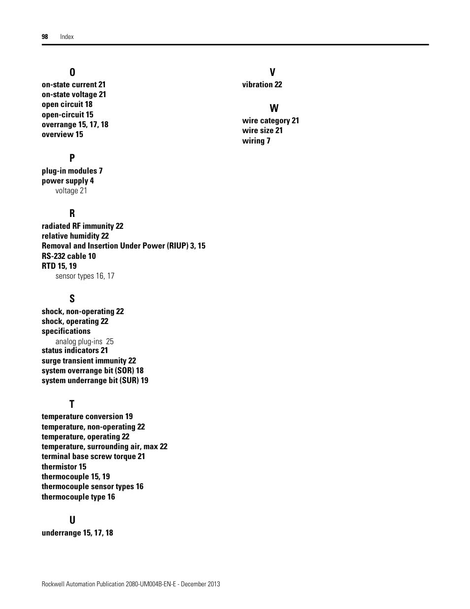 Rockwell Automation 2080 Micro800 Digital and Analog Plug-in Modules User Manual | Page 106 / 108