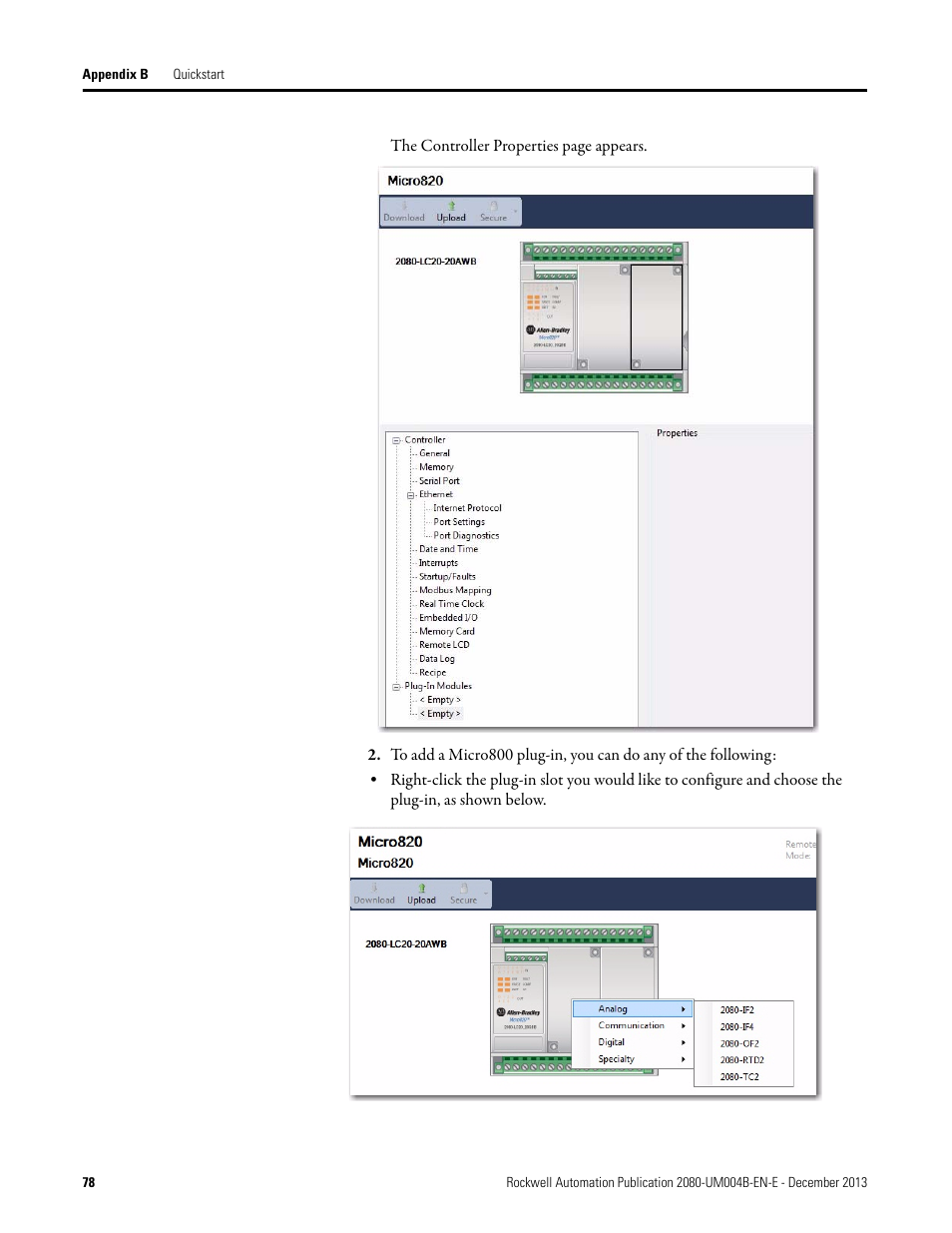 Rockwell Automation 2080 Micro800 Digital and Analog Plug-in Modules User Manual | Page 86 / 108