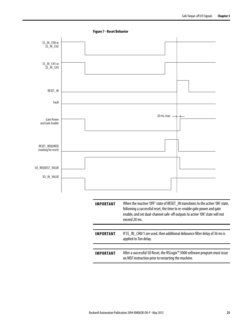 Rockwell Automation 2094-EN02D-M01-S0 Kinetix 6200 and Kinetix 6500 Safe Torque-off Safety Reference Manual User Manual | Page 21 / 42