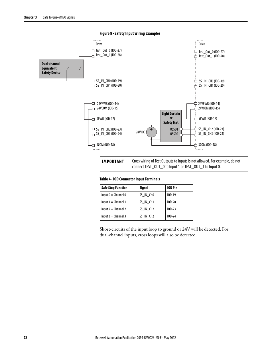 For an e | Rockwell Automation 2094-EN02D-M01-S0 Kinetix 6200 and Kinetix 6500 Safe Torque-off Safety Reference Manual User Manual | Page 22 / 42