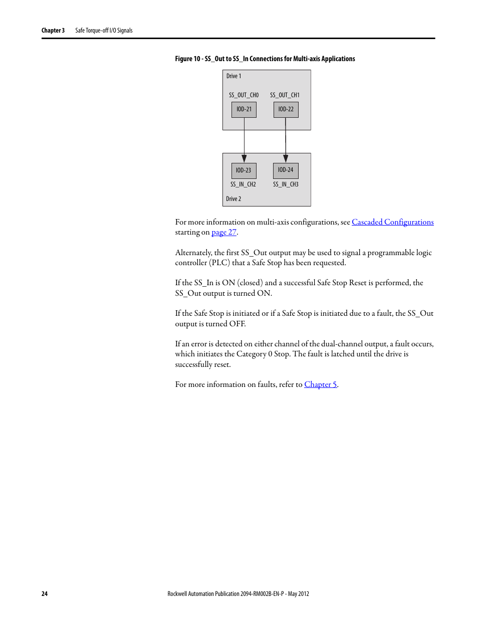 Rockwell Automation 2094-EN02D-M01-S0 Kinetix 6200 and Kinetix 6500 Safe Torque-off Safety Reference Manual User Manual | Page 24 / 42