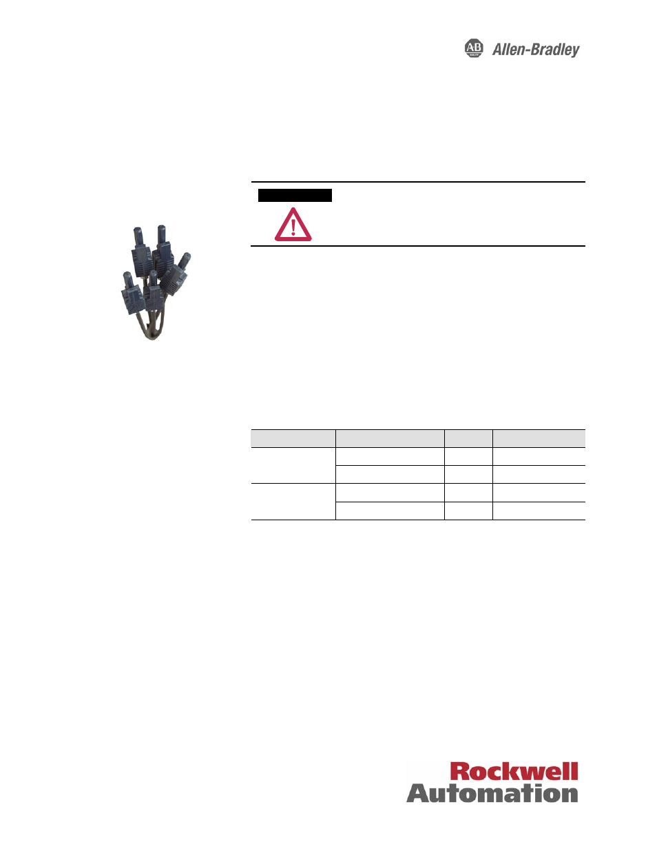 Rockwell Automation MV SMC Flex OEM Components - Fiber Optic Cables User Manual | 2 pages