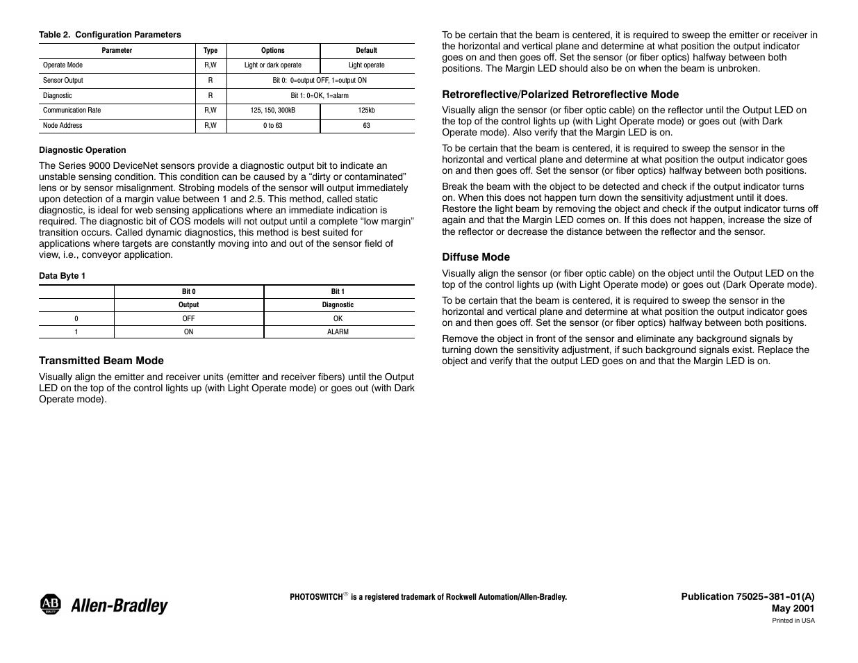 Rockwell Automation 9000 DeviceNet 9000 User Manual | Page 6 / 6