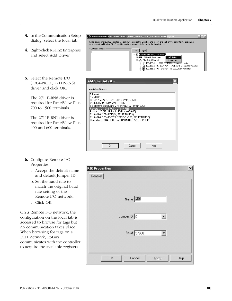 Rockwell Automation Migrating PanelView Enhanced Terminal Applications User Manual | Page 103 / 160