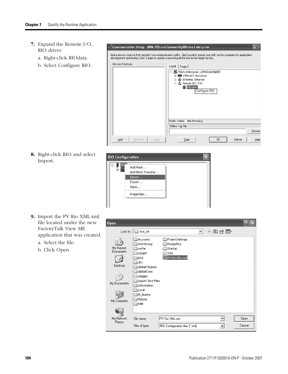 Rockwell Automation Migrating PanelView Enhanced Terminal Applications User Manual | Page 104 / 160