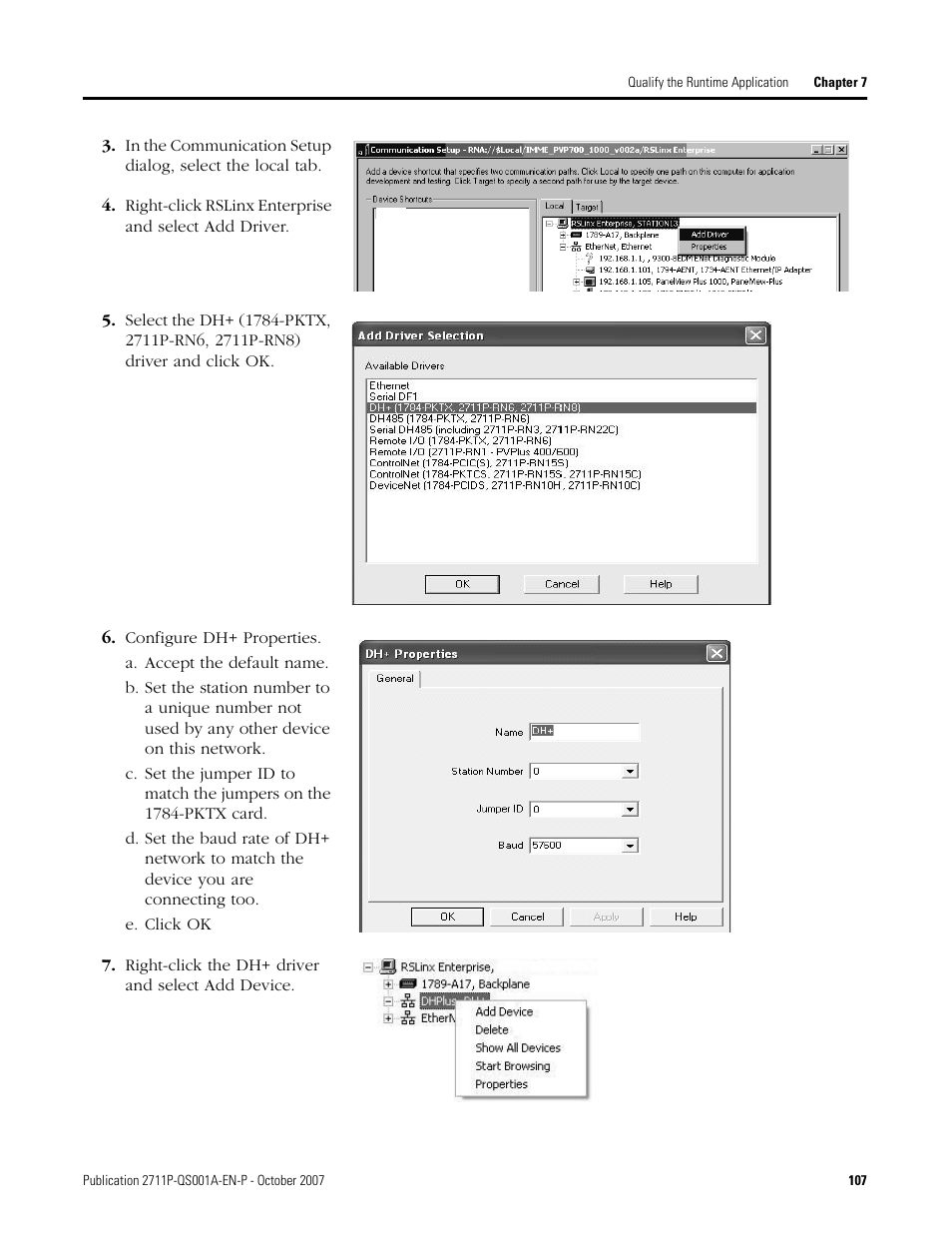 Rockwell Automation Migrating PanelView Enhanced Terminal Applications User Manual | Page 107 / 160