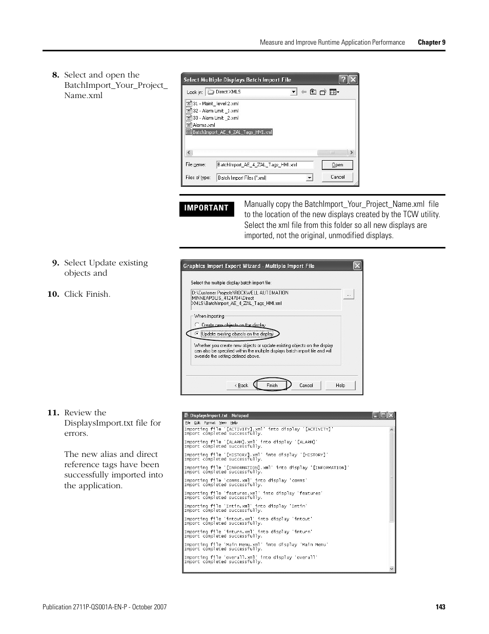 Rockwell Automation Migrating PanelView Enhanced Terminal Applications User Manual | Page 143 / 160