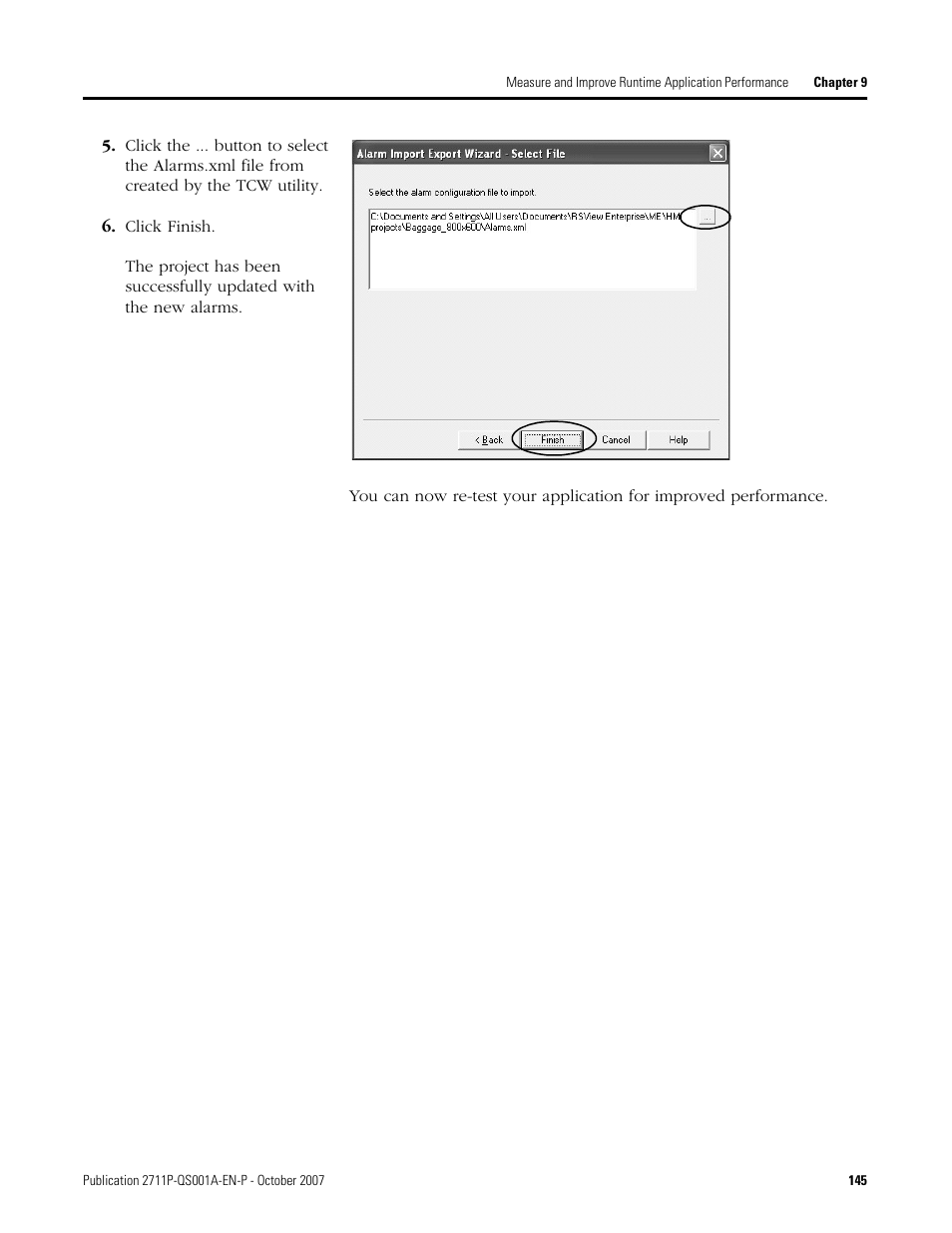 Rockwell Automation Migrating PanelView Enhanced Terminal Applications User Manual | Page 145 / 160