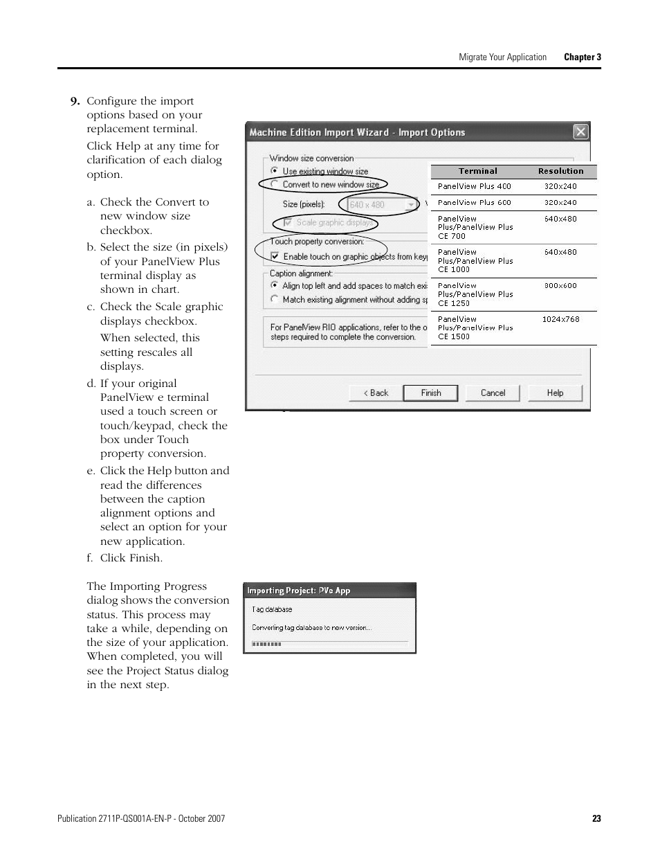 Age 23 | Rockwell Automation Migrating PanelView Enhanced Terminal Applications User Manual | Page 23 / 160