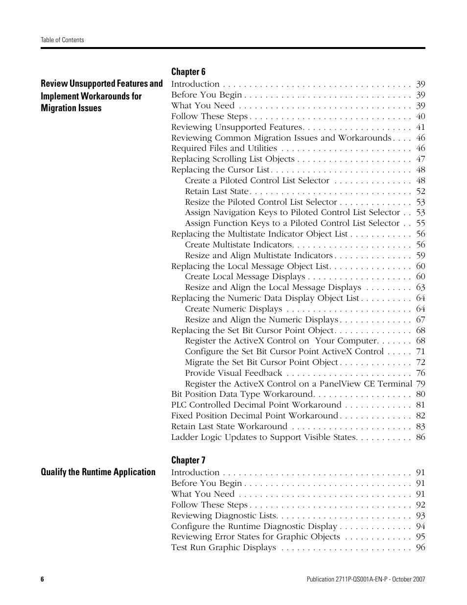 Rockwell Automation Migrating PanelView Enhanced Terminal Applications User Manual | Page 6 / 160