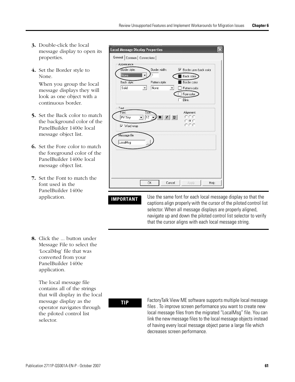 Rockwell Automation Migrating PanelView Enhanced Terminal Applications User Manual | Page 61 / 160