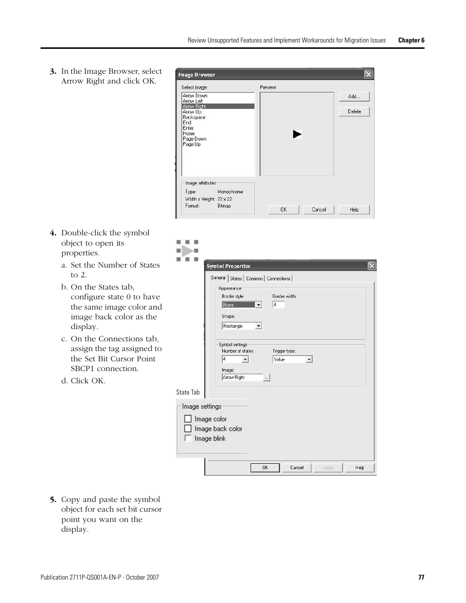 Rockwell Automation Migrating PanelView Enhanced Terminal Applications User Manual | Page 77 / 160