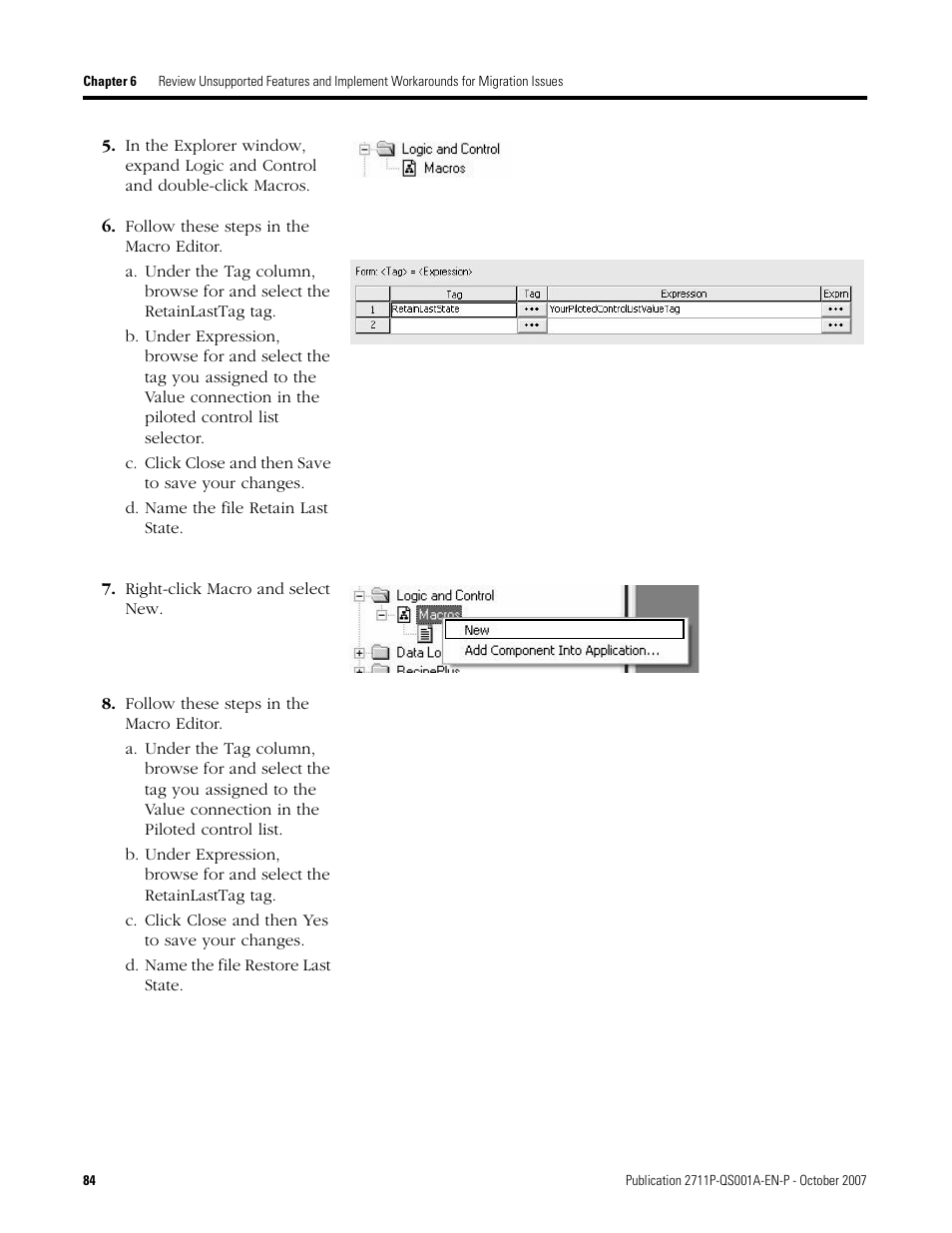 Rockwell Automation Migrating PanelView Enhanced Terminal Applications User Manual | Page 84 / 160