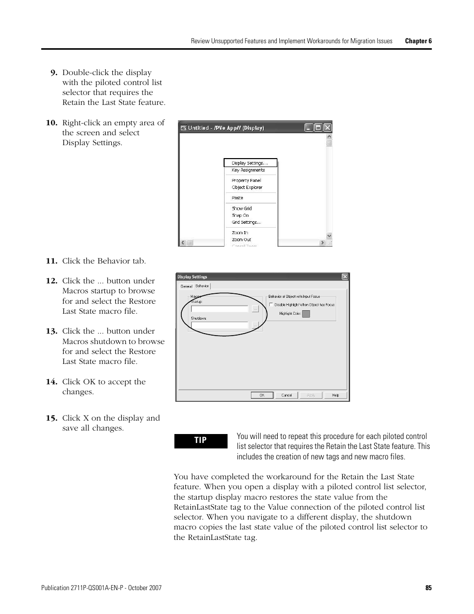 Rockwell Automation Migrating PanelView Enhanced Terminal Applications User Manual | Page 85 / 160