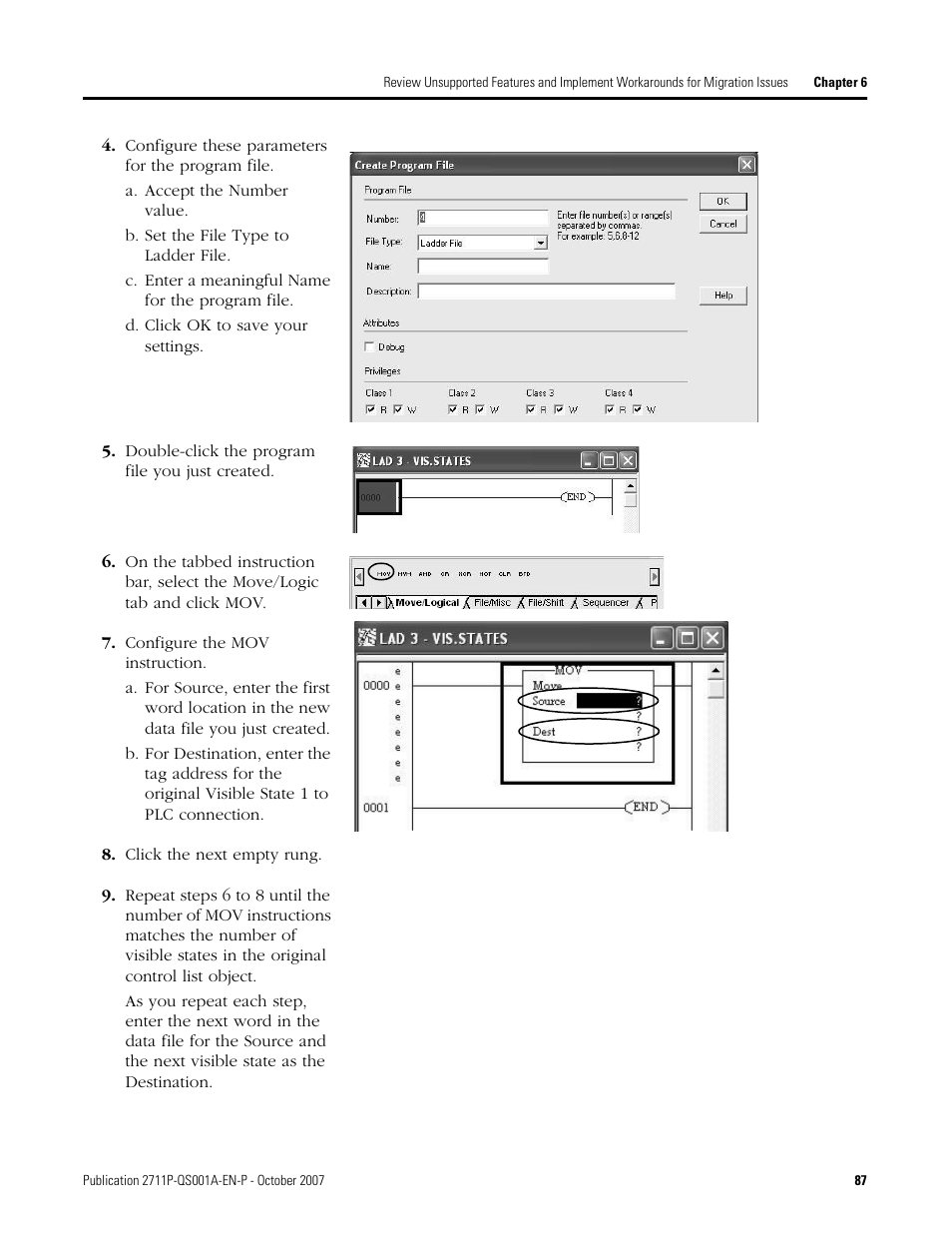 Rockwell Automation Migrating PanelView Enhanced Terminal Applications User Manual | Page 87 / 160