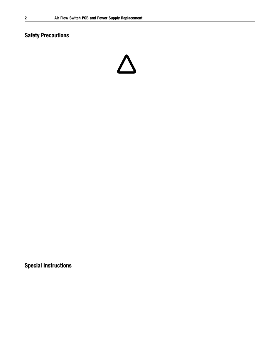 Rockwell Automation 2364E INST Air Flow Switch PCB and Pwr Sup Replacement User Manual | Page 2 / 6